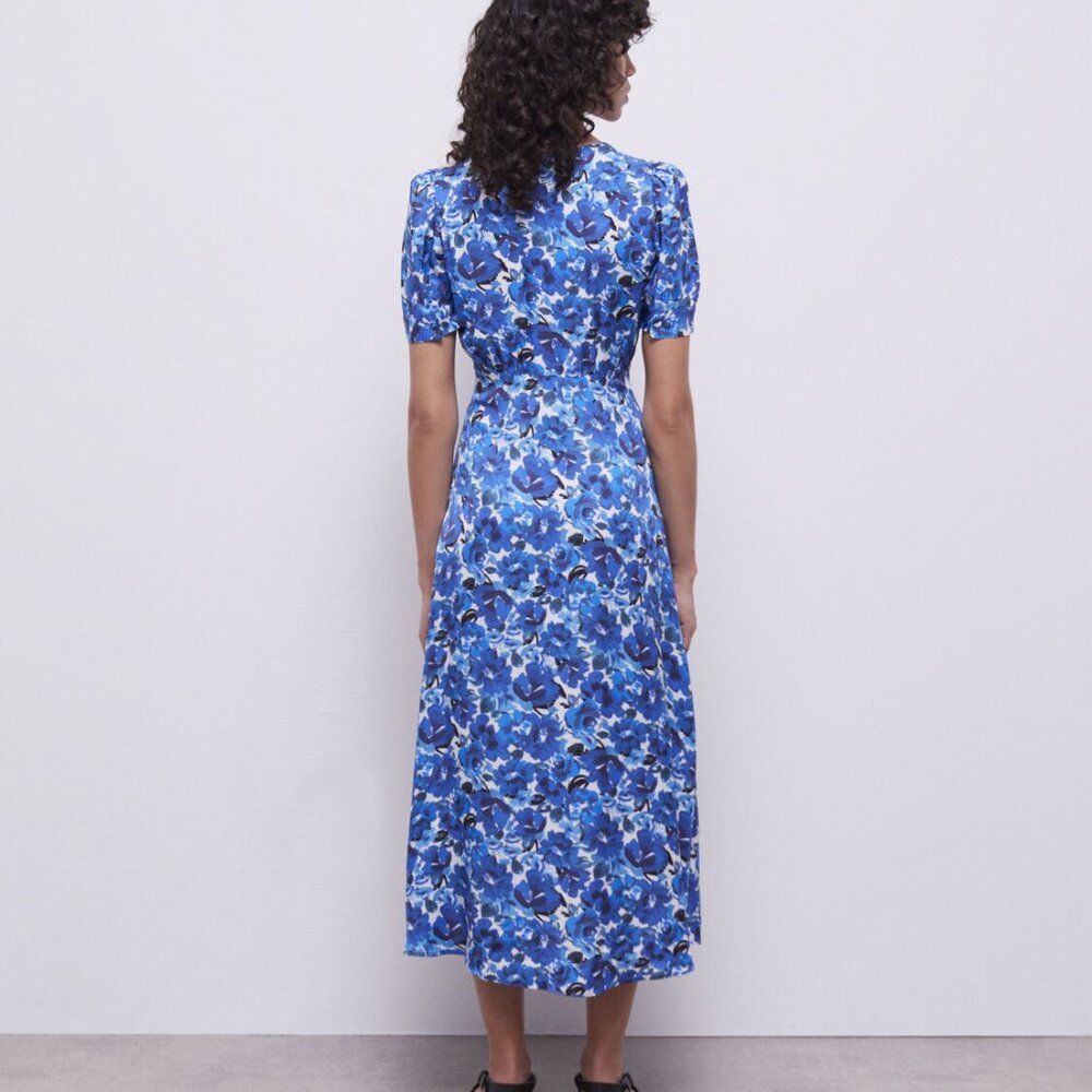 The Kooples Long printed dress with buttons - Picture 2 of 10